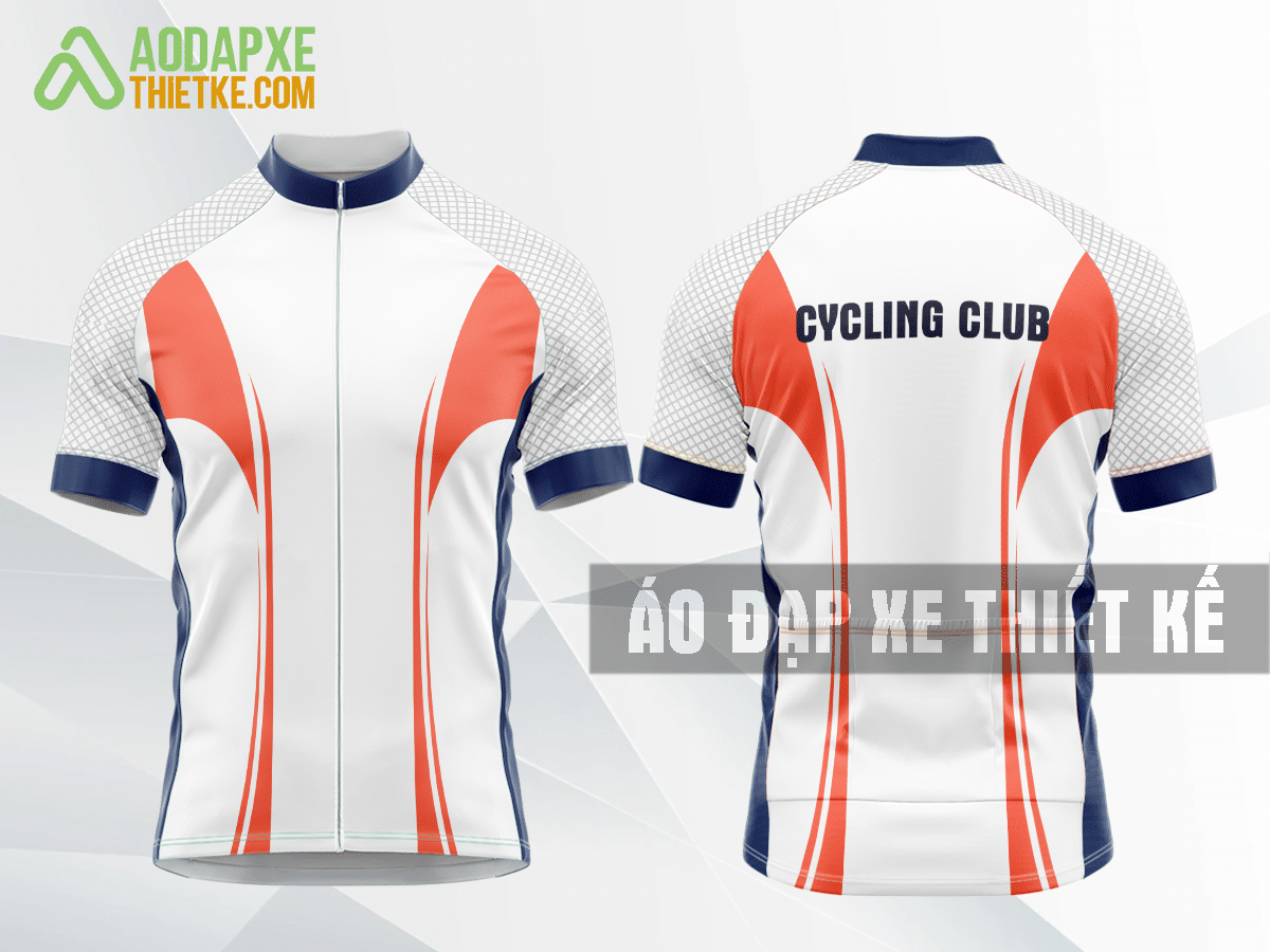 Mẫu áo đạp xe Bà Rịa – Vũng Tàu màu cam thiết kế độc DX3