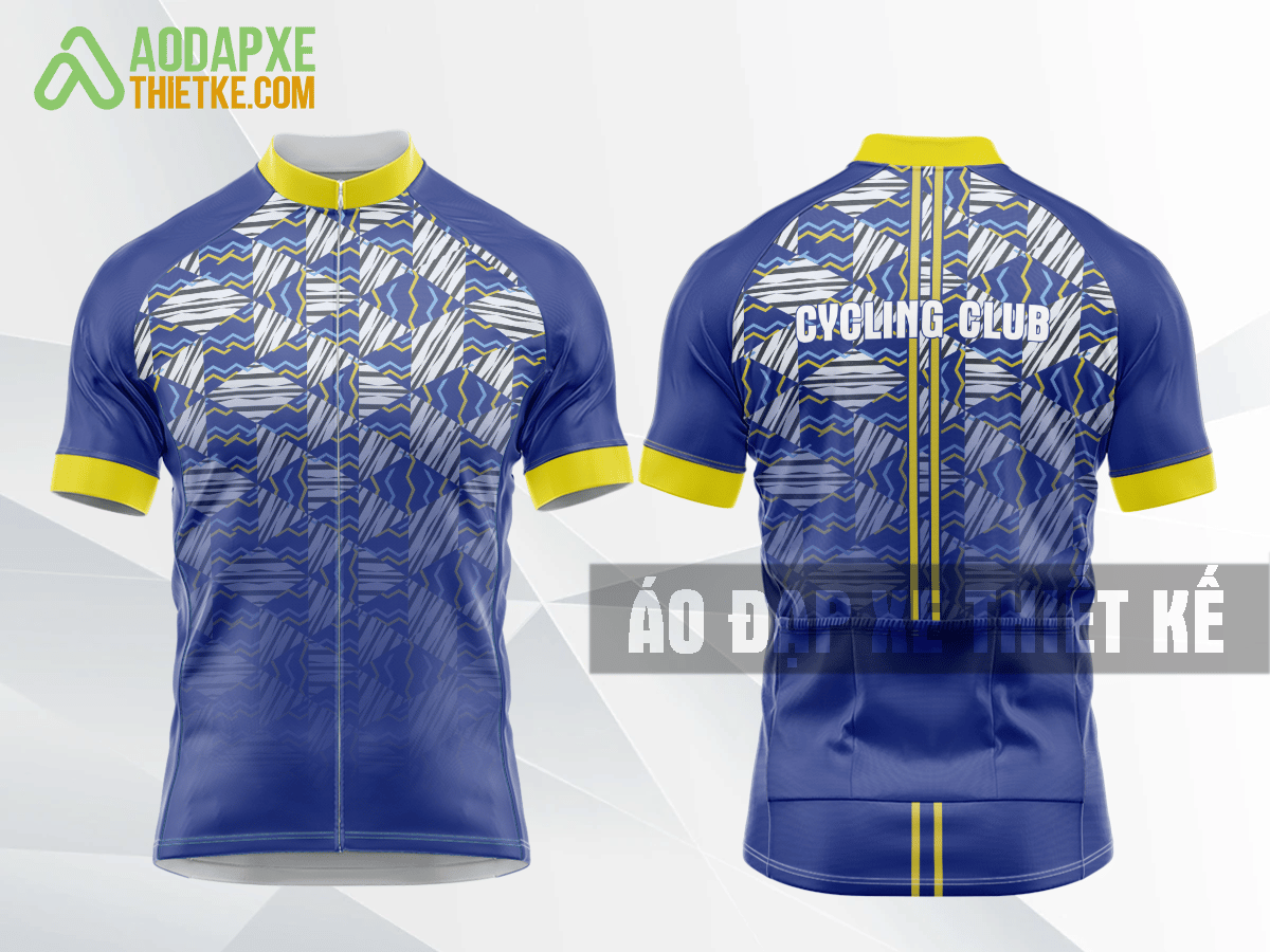 Mẫu đồng phục đạp xe đạp Điện Biên màu xanh tím than thiết kế tốt nhất DX19