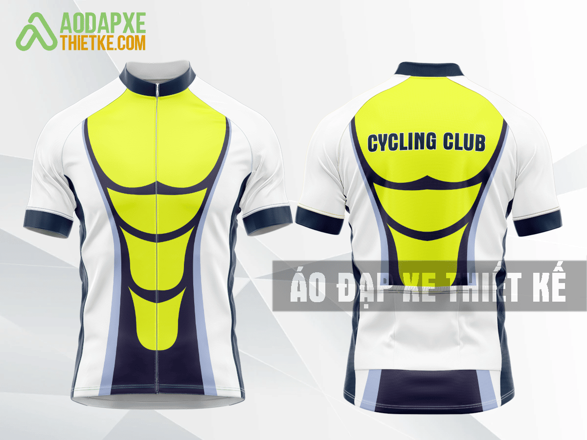 Mẫu đồng phục đạp xe đạp Sóc Trăng màu vàng thiết kế chất lượng DX52
