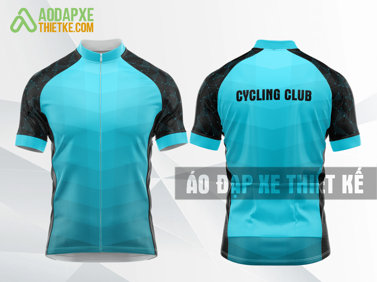 Mẫu đồng phục đua xe đạp Bình Định màu xanh ngọc thiết kế tốt nhất DX10