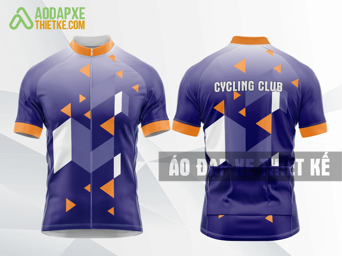 Mẫu trang phục đi xe đạp Bình Thuận màu tím thiết kế độc DX12