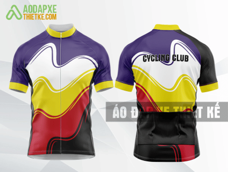 Mẫu trang phục đua xe đạp Đắk Nông màu tím thiết kế giá rẻ DX18