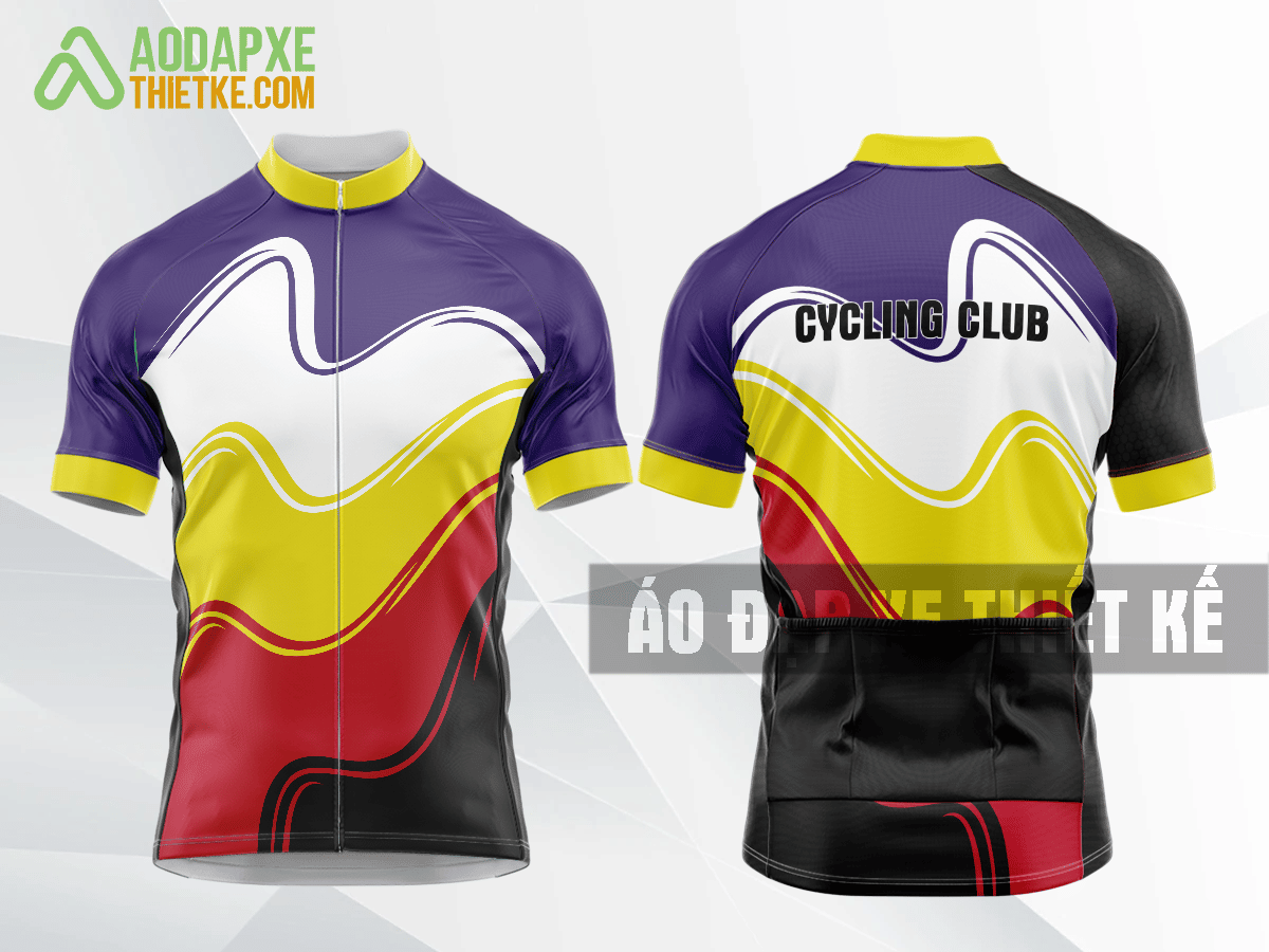 Mẫu trang phục đua xe đạp Đắk Nông màu tím thiết kế giá rẻ DX18