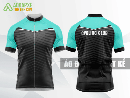 Mẫu trang phục đua xe đạp Hậu Giang màu xanh ngọc thiết kế đẹp DX29