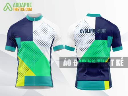 Mẫu trang phục đua xe đạp Long An màu xanh ngọc thiết kế lạ DX40