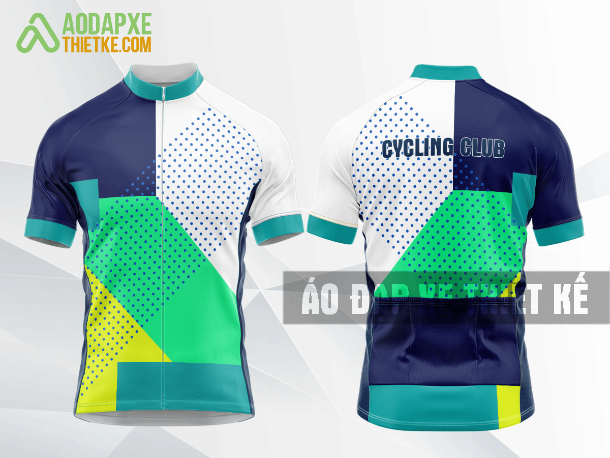 Mẫu trang phục đua xe đạp Long An màu xanh ngọc thiết kế lạ DX40