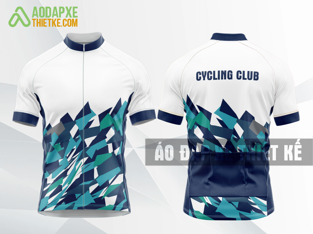 Mẫu áo đua xe đạp Tiền Giang màu xanh tím than tự thiết kế DX59