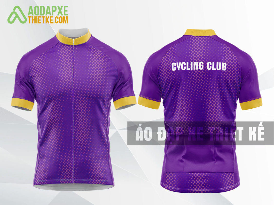 Mẫu đồng phục đua xe đạp Tây Ninh màu xanh tím thiết kế giá rẻ DX54