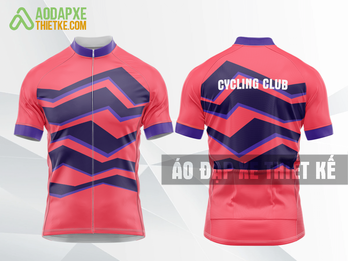 Mẫu trang phục đi xe đạp Thái Nguyên màu hồng thiết kế đẹp DX56