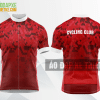 Mẫu áo xe đạp Trường Đại học Công nghệ - ĐHQG Hà Nội màu đỏ tự thiết kế DX68