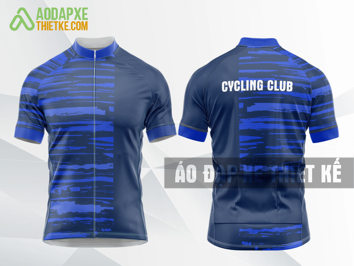 Mẫu đồng phục đua xe đạp Đại học Quốc gia Hà Nội màu xanh biển thiết kế đẹp DX65