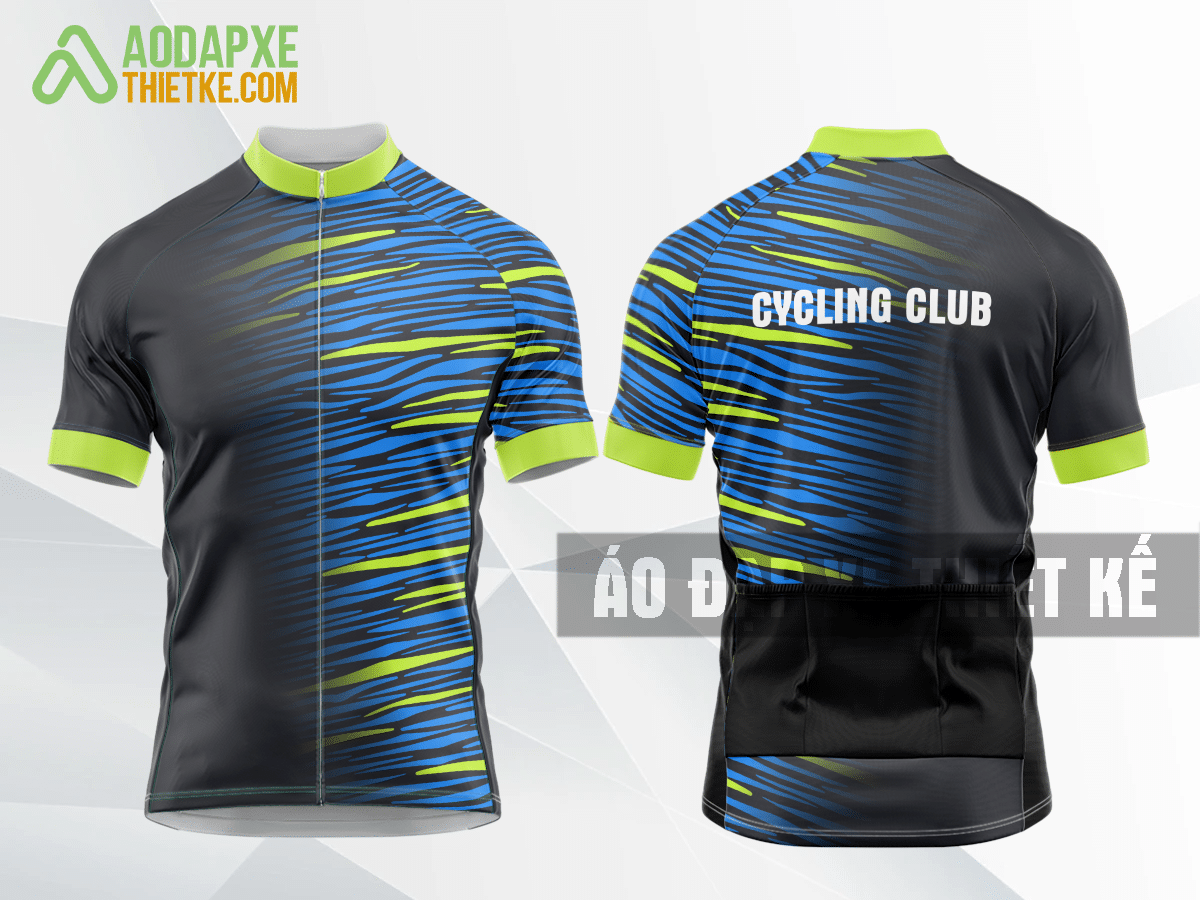 Mẫu đồng phục đạp xe đạp Học viện Ngoại giao màu xanh dương thiết kế lạ DX85
