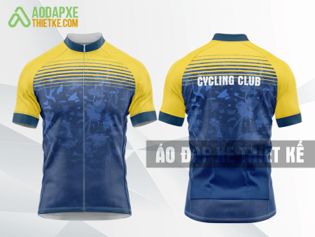 Mẫu trang phục đua xe đạp Đại học Ngoại ngữ màu vàng thiết kế tốt nhất DX73