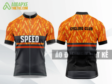 Mẫu trang phục đua xe đạp Học viện Ngân hàng màu cam thiết kế độc DX84